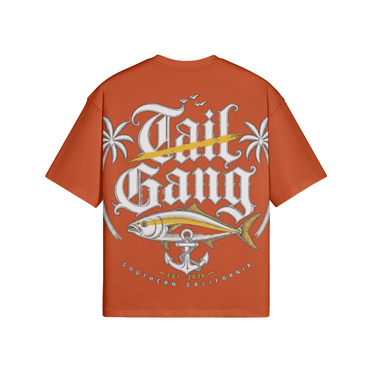 Tail Gang Signature Premium Yellowtail Tee Dark